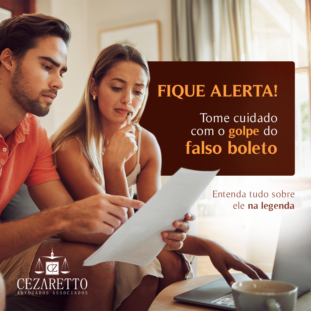 Tome cuidado com o golpe do falso boleto.