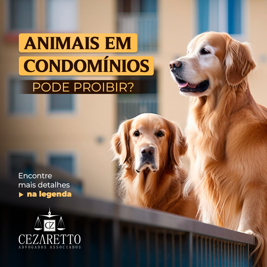 Animais em condomínios, pode proibir?